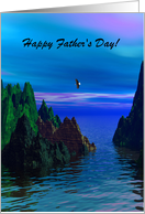 Father’s Day Eagle on the River card