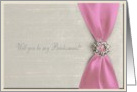 Light pink, Bridesmaid card