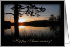 Anniversary, Father and Step Mother, Mountain Lake card