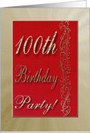 Invitation, 100th...