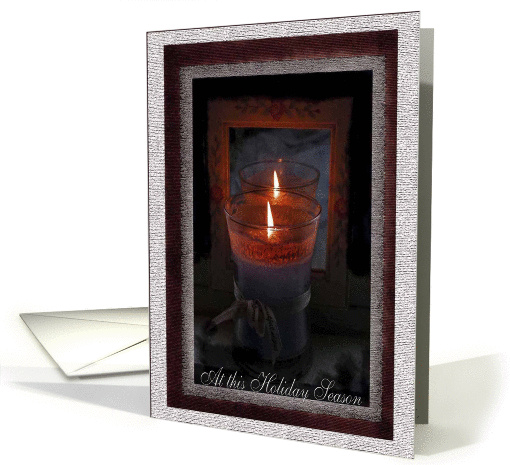 We have moved, Candle , At this holiday Season card (693713)