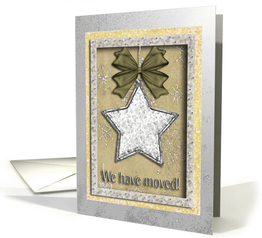 We have moved, Star on Gold card (693836)
