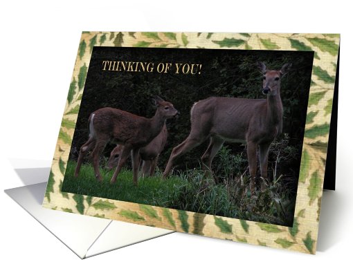 Deer Family, Thinking of you card (697146)