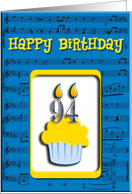 94th Birthday Cupcake, Happy Birthday card