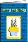 93rd Birthday Cupcake, Happy Birthday card