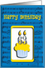 63rd Birthday Cupcake card