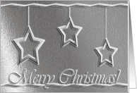 Silver Stars, Merry Christmas card