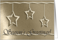 Gold Stars, Season’s Greetings! card