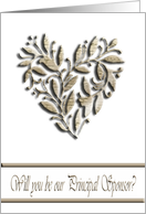 Heart of Leaves, Principal Sponsor Request card