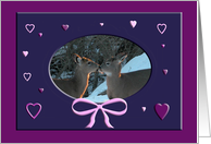 Birthday on Valentine’s Day, Kissing Deer card