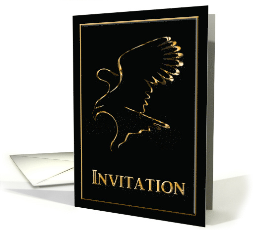 Gold Eagle, Eagle Scout Invitation, Award Ceremony card (749247)