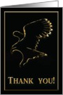 Gold Eagle, Thank you for your Service! card