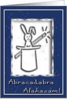 Abracadabra Alakazam, Birthday Greetings card