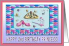 Happy 2nd Birthday Princess with her Golden Crown card