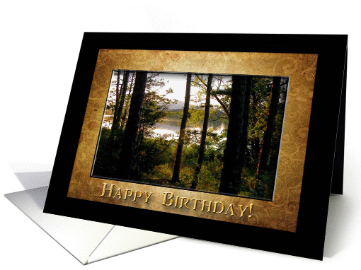 Birthday, Mountain Lake Forest card (753434)