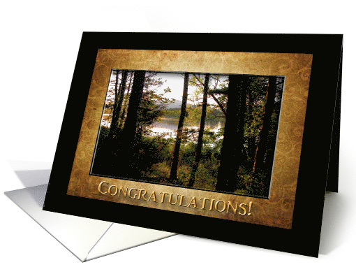 Congratulations on your Retirement, Mountain Lake Forest card (753455)