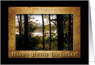 100th Birthday, Mountain Lake Forest card