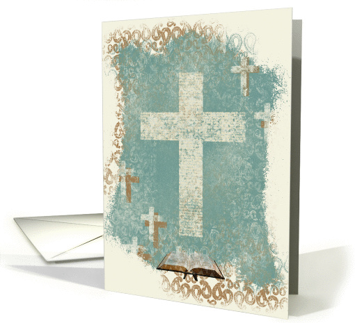 Cross with Bible, Ordination Invitations, Female Clergy,... (754827)