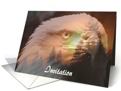 Eagle Scout Invitation, Award Ceremony, Through the Trees card
