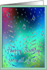 Pastel Colorful Candles, Happy Birthday from all of us card