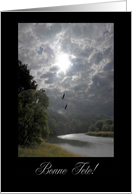 Land and River, Happy Birthday in French (Canada), Bonne Fete! card