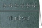 Thank You, Employee Appreciation, Green Fleur de Lis Design card