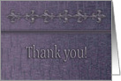 Thank You, Employee Appreciation, Purple Fleur de Lis Design card