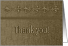Thank You, Employee Appreciation, Gold Fleur de Lis Design card