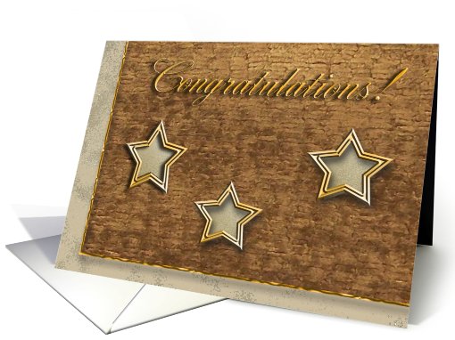 Girl Scout Gold Award Congratulations, Stars card (791917)