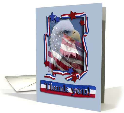 Thank you, Military Service, Patriotic Eagle of Red,... (792835)