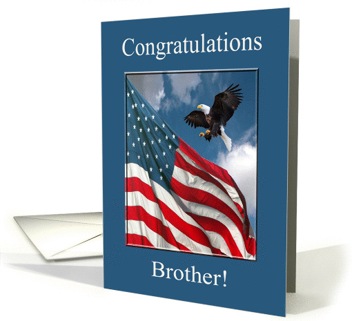 Congratulations, Brother, Soaring with the Eagles card (796352)