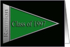 Class of 1997 Reunion Invitation, Green Banner card