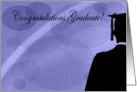 Congratulations Graduate, Purple, For Him card