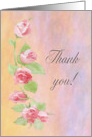 Thank you Mother from Bride, Pink Painted Roses card