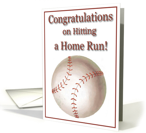 Congratulations on Hitting a Home Run, Baseball card (821859)