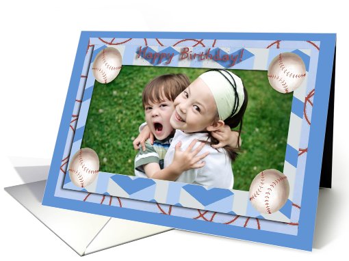 Photo Card, Baseball Birthday card (836381)