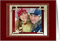 Photo Card, Four Golden Reindeer card