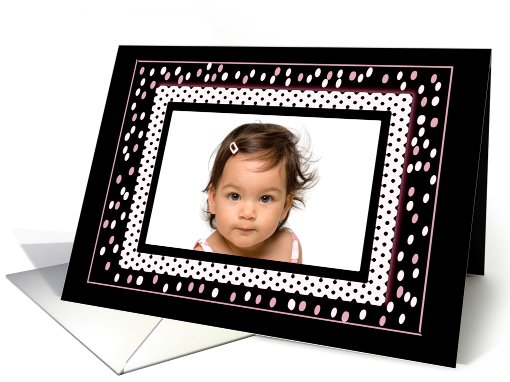 Photo Card, Dots Frame card (850061)