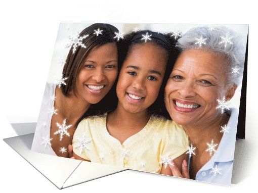 Snowflake Photo card (851519)