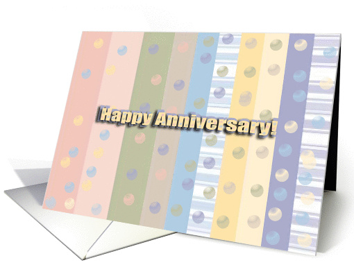 Happy Anniversary!, Lines and Bubbles, Employee Anniversary card