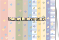 Happy Anniversary!, Lines and Bubbles, Employee Anniversary card