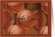 Thanks Coach, Basketballs card