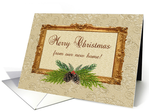 Merry Christmas from our new home, Pine Cone Swag on... (875948)
