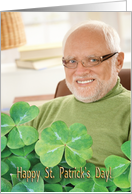 Four Leaf Clover Photo Card, St Patrick’s Day card