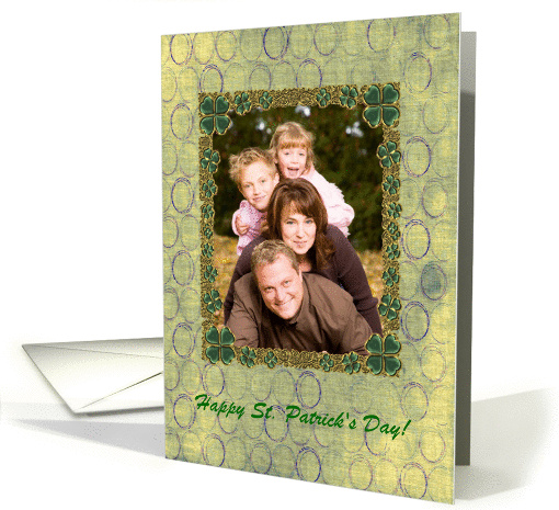 Four Leaf Clovers Photo Card, St. Patricks Day card (894340)
