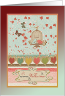 My Sweet Valentine, Birds and Hearts, Valentine’s Day card