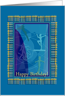 Gymnastics Happy Birthday, Candles card