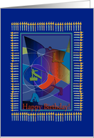Gymnastics Happy Birthday, Candles, Boys card