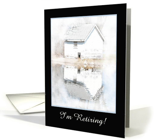 I'm Retiring, Soft Reflections, Custom Text card (905754)