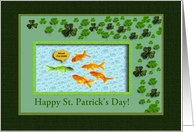 St. Patrick’s Day, Goldfish Humor card